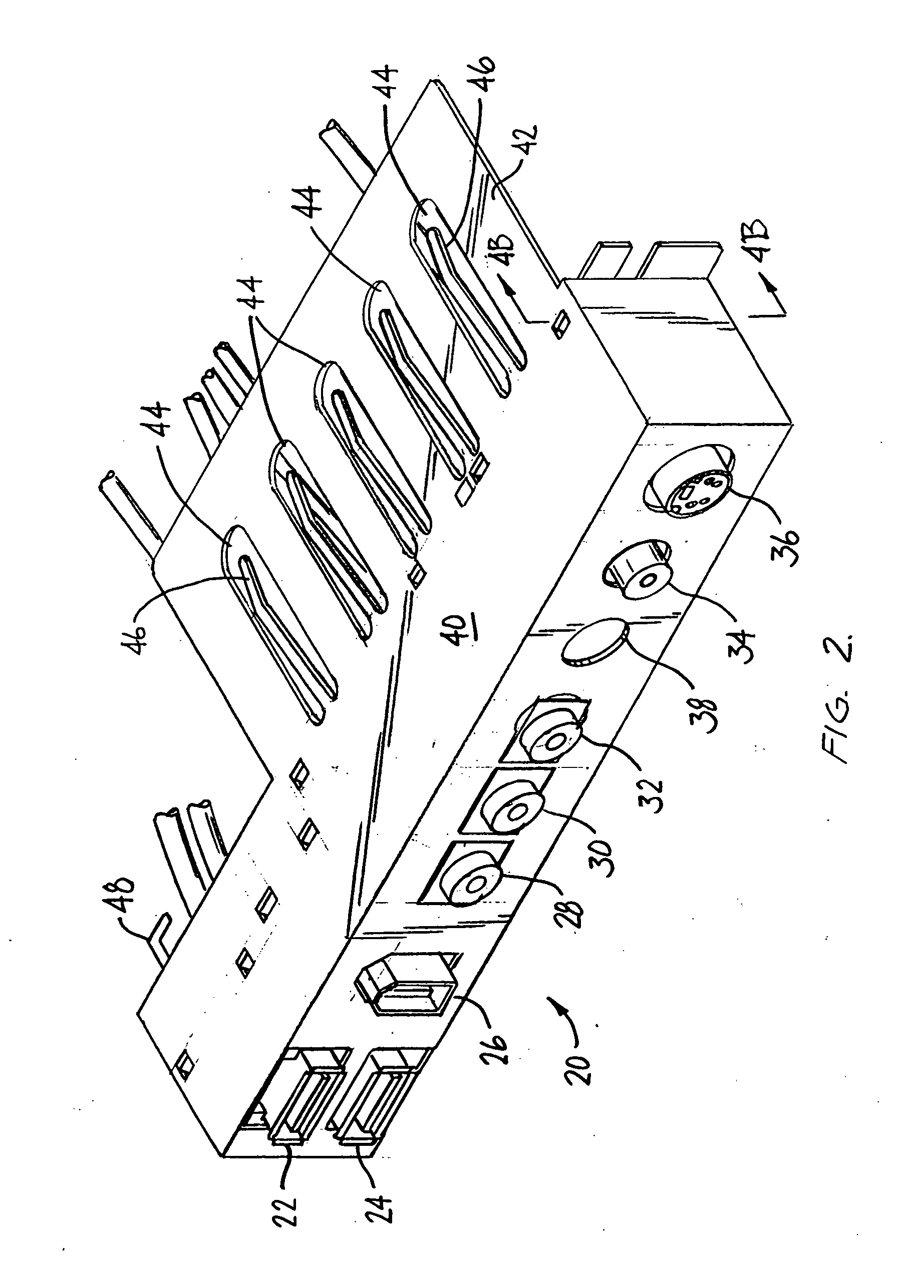 Computer input/output connector assembly