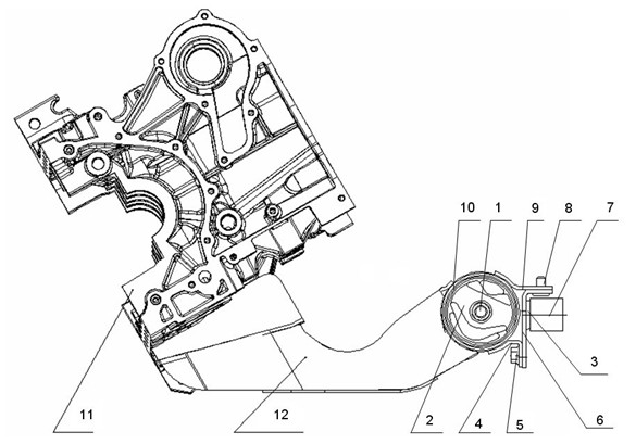 Vibration absorber assembly for automobile engine