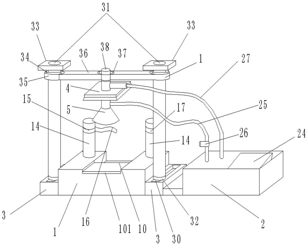 Inhalation anesthesia device for anesthesiology department