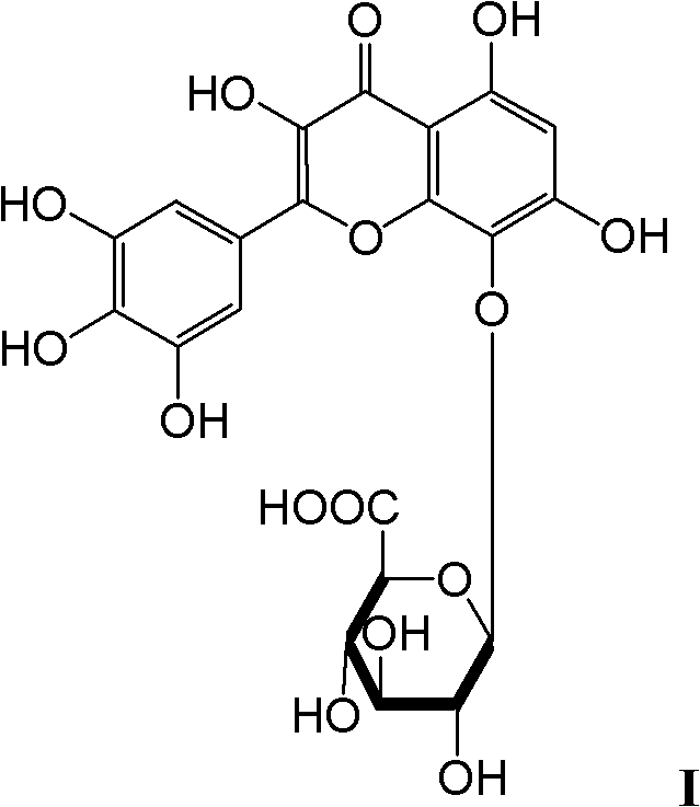 Abelmoschus manihot extract and novel application of chemical components thereof