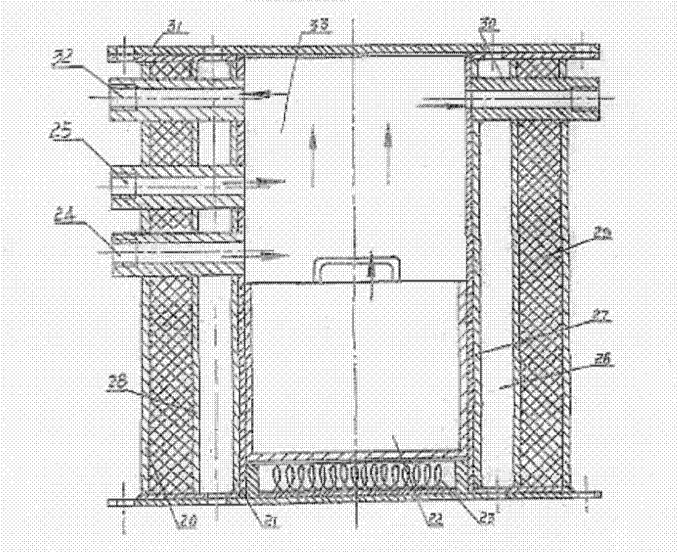 High-energy storage cell material, engine block, full cell electric vehicle and using method of engine block