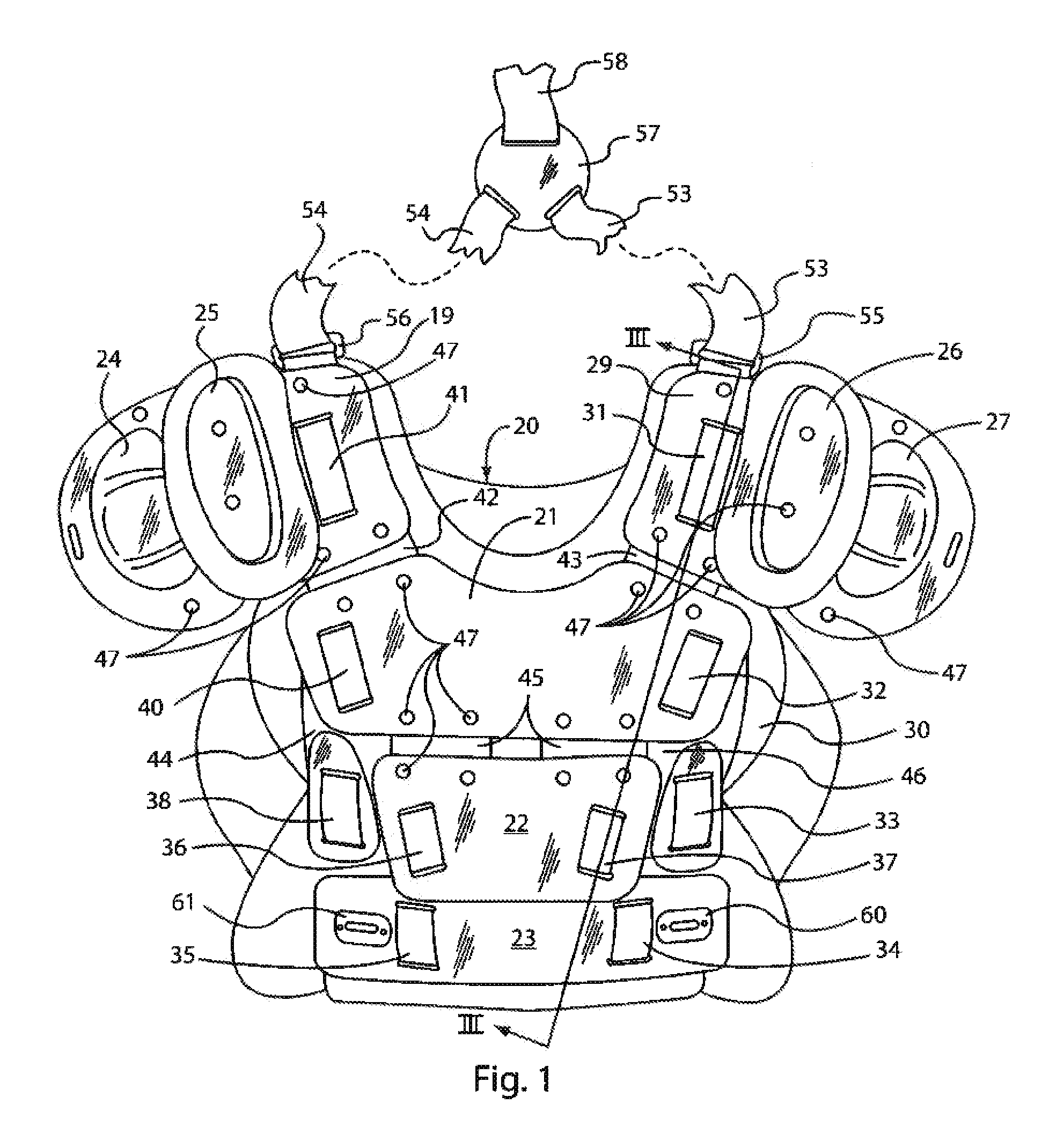 Sports Protective Garment with Impact Force Protection and Microclimate Control