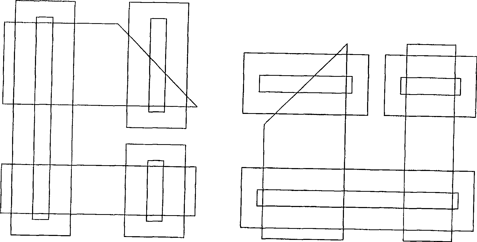 Insulation layer and semiconductor conducting layer aligning error electrical testing structure in micro-electro-mechanical system