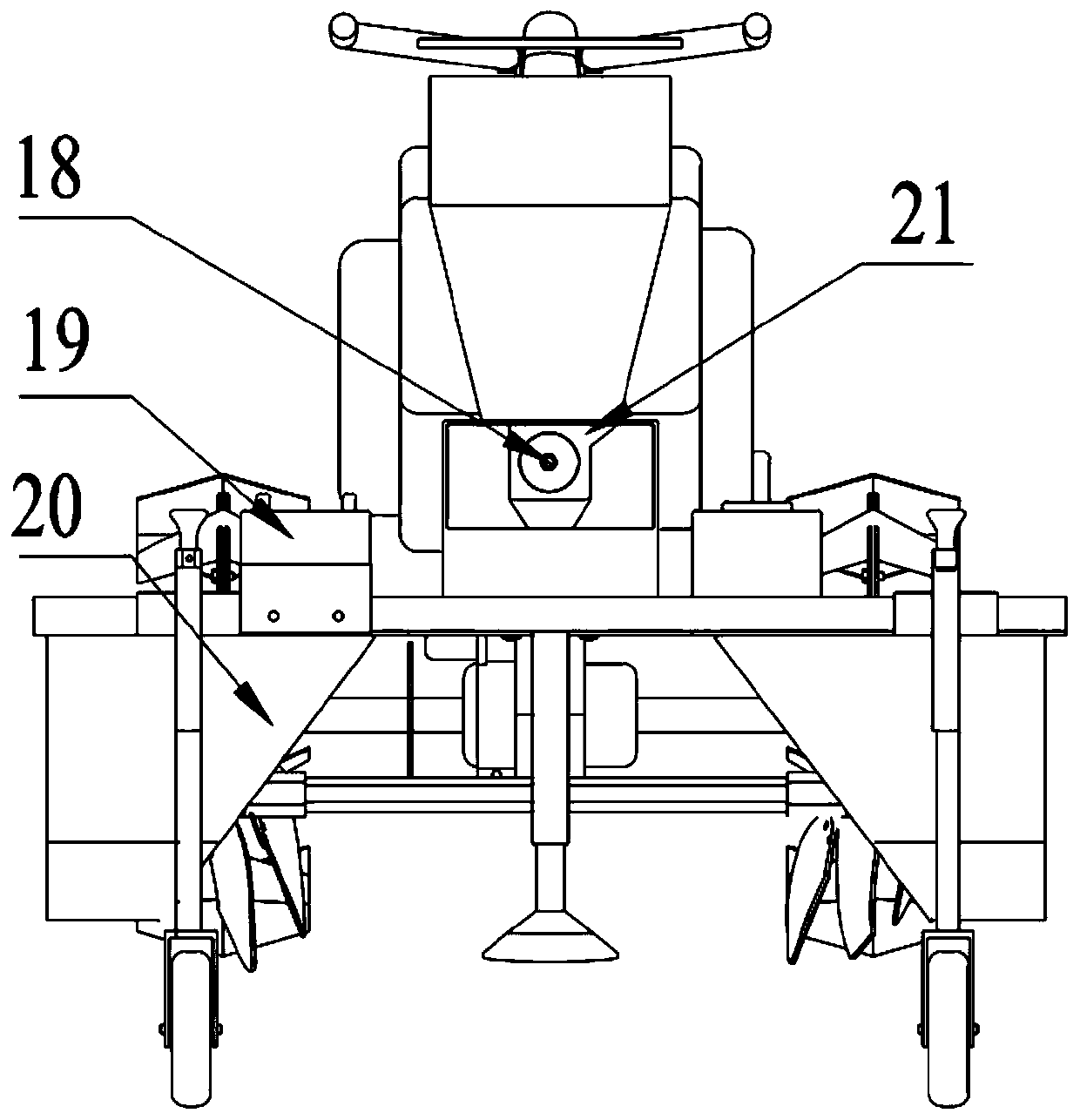 Self-propelled ridging precise-hole fertilizing method and device