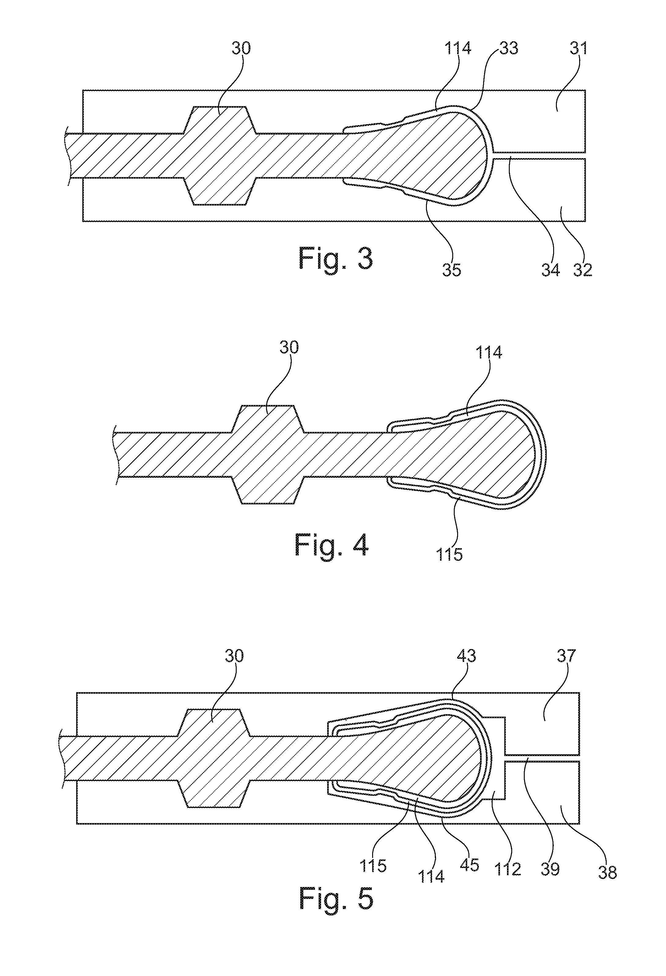 Process for producing a hollow item by injection- moulding and object obtained by using said process