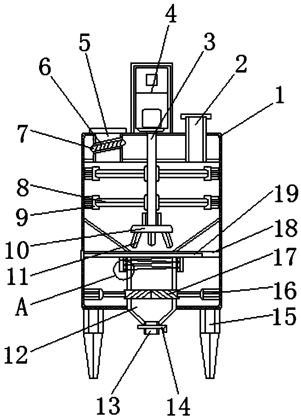 Electrode slurry automatic preparation equipment with fast drying function for battery production