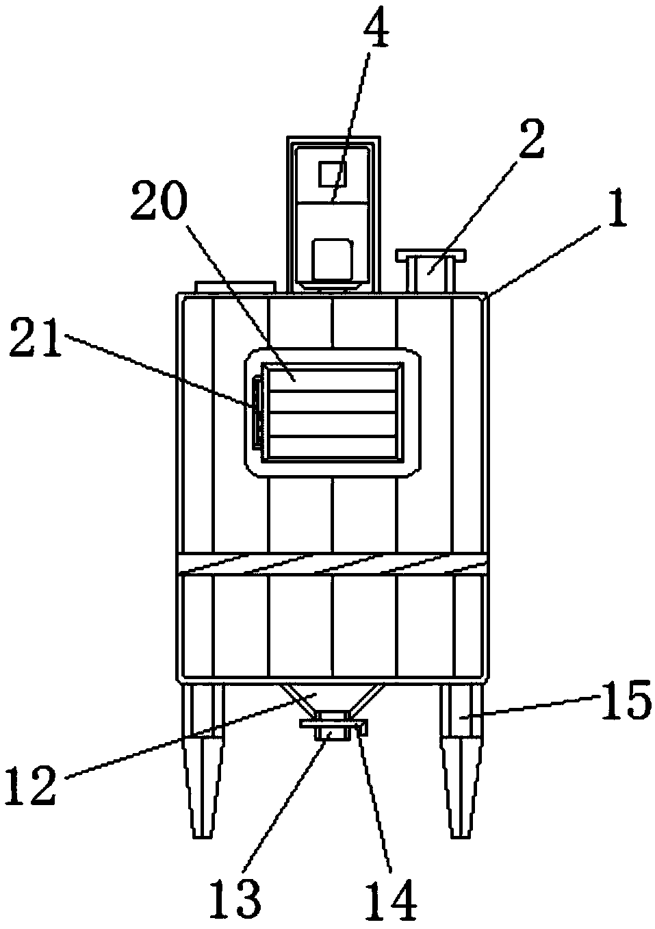 Electrode slurry automatic preparation equipment with fast drying function for battery production