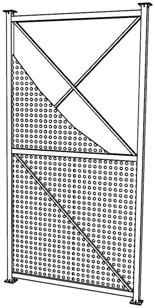 Prefabricated truss-type light steel frame-perforated thin steel plate-foamed concrete composite wall