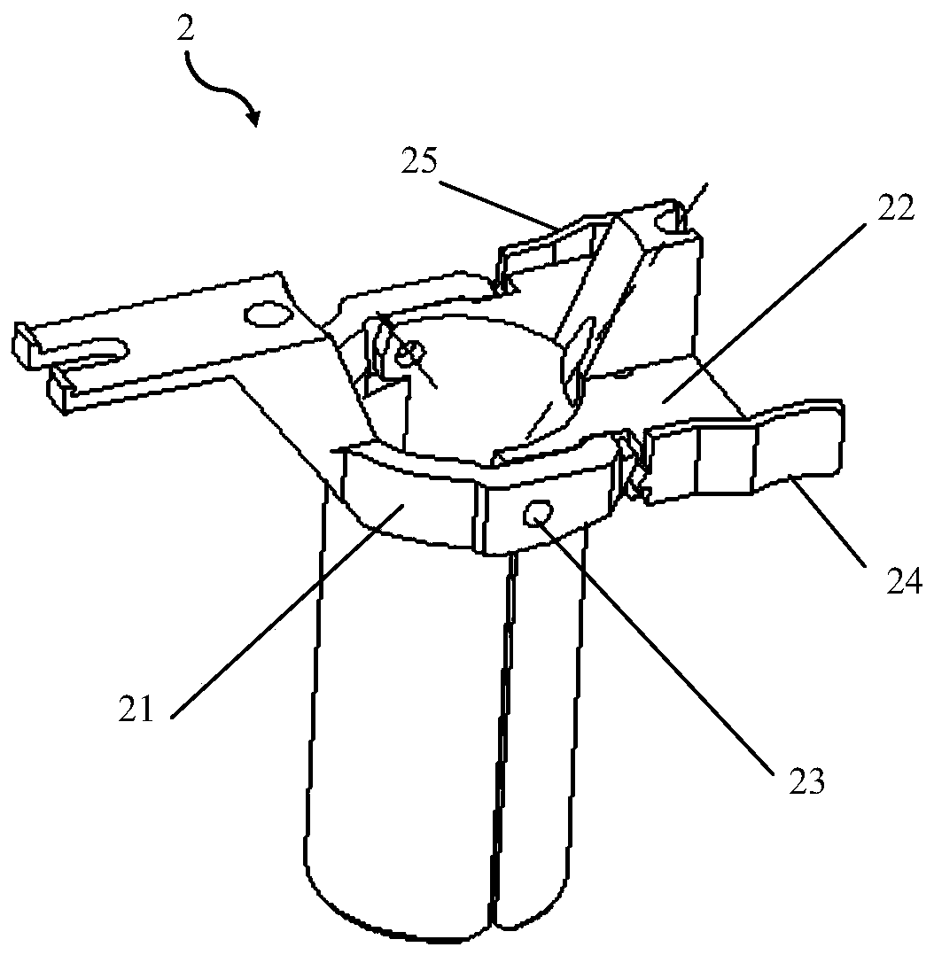 Minimally invasive surgical propping-open device and propping-open device