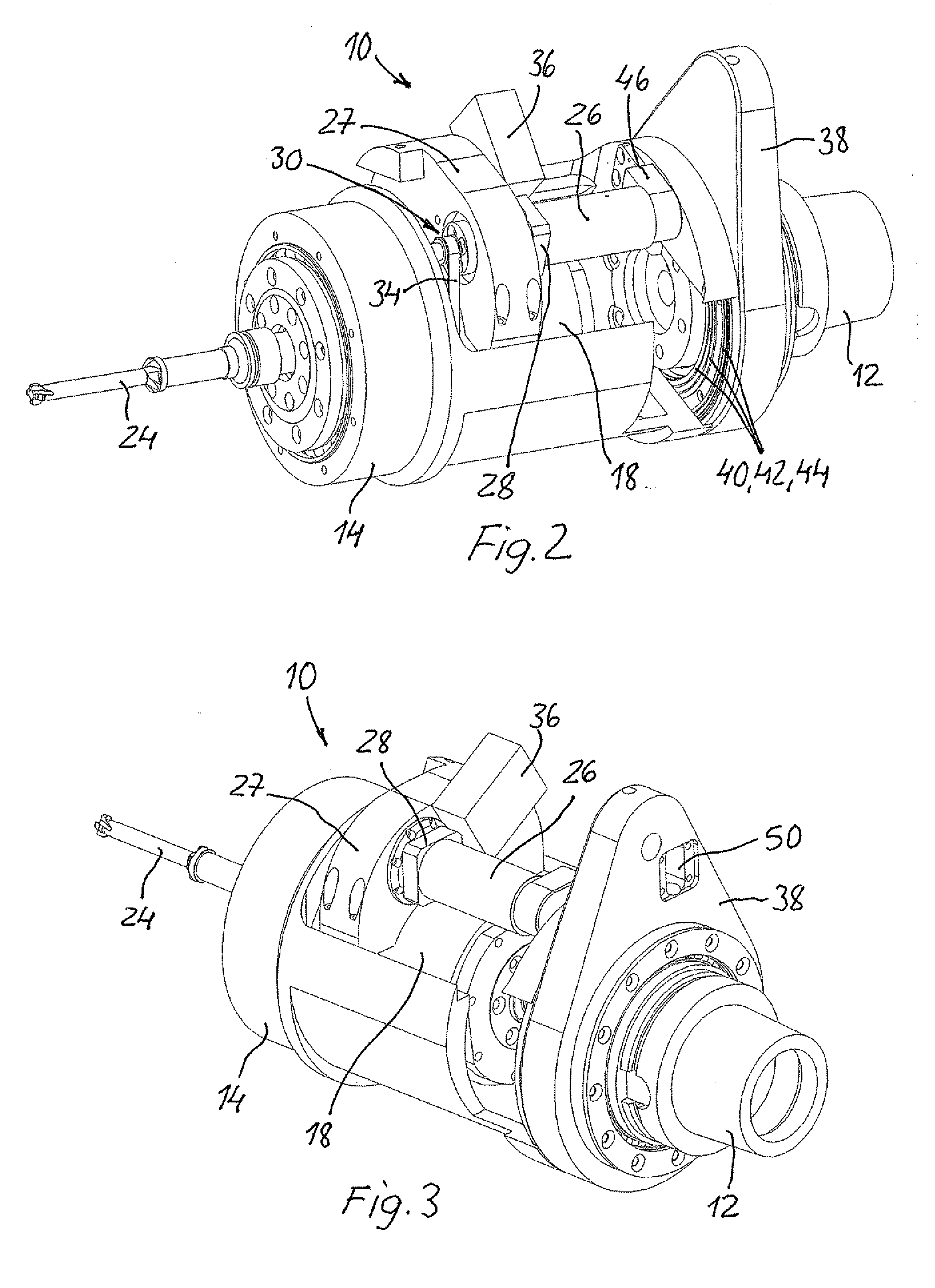 Orbital drilling tool unit