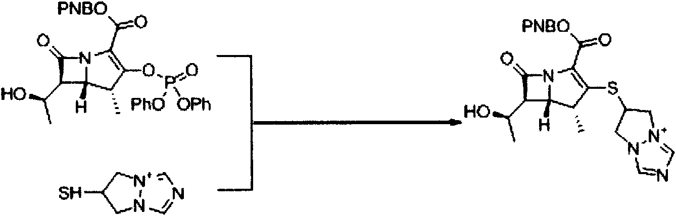 Method for preparing biapenem by using micro-reaction technology