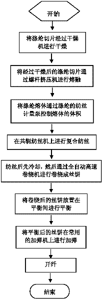 Method for manufacturing hollow micro-fine terylene denier fiber