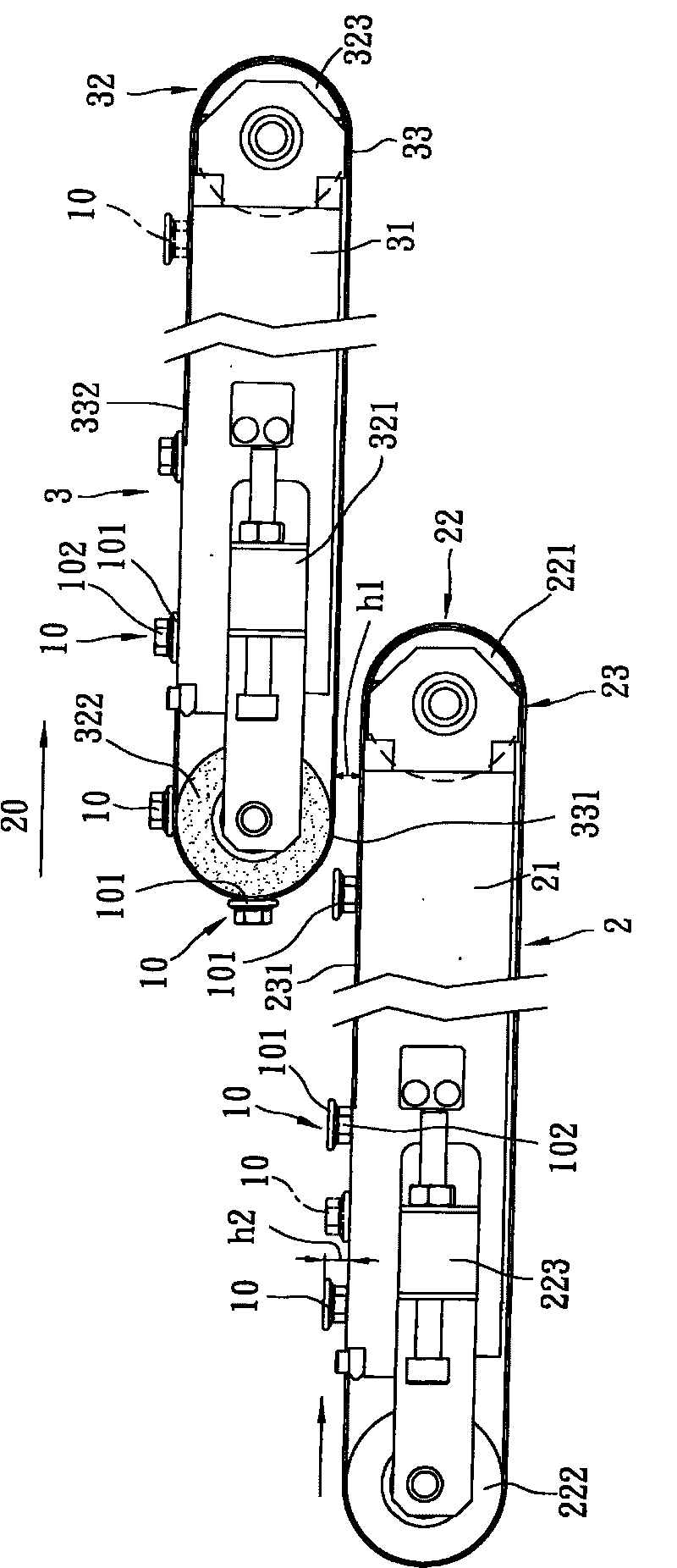 Magnetic turn-over device of sorting machine