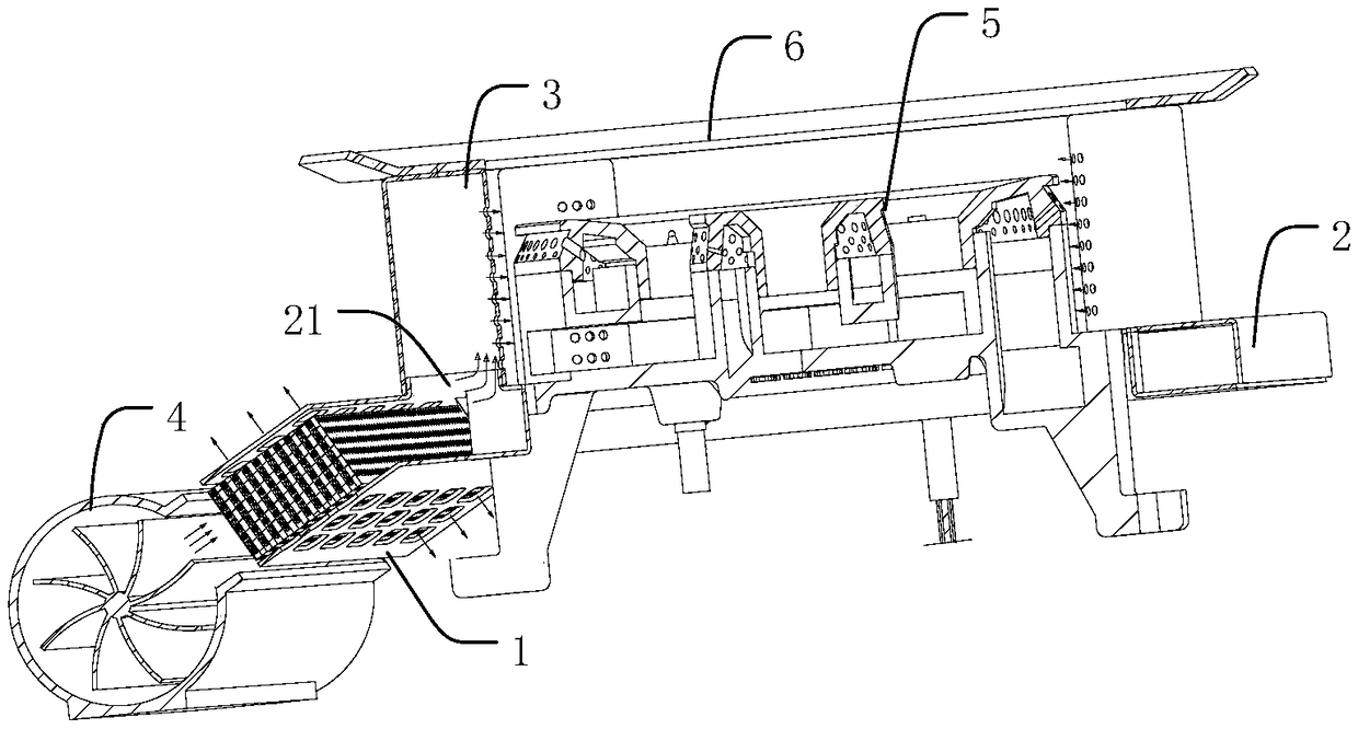 Oxygen-rich gas supply device, and combustion apparatus and gas stove containing same