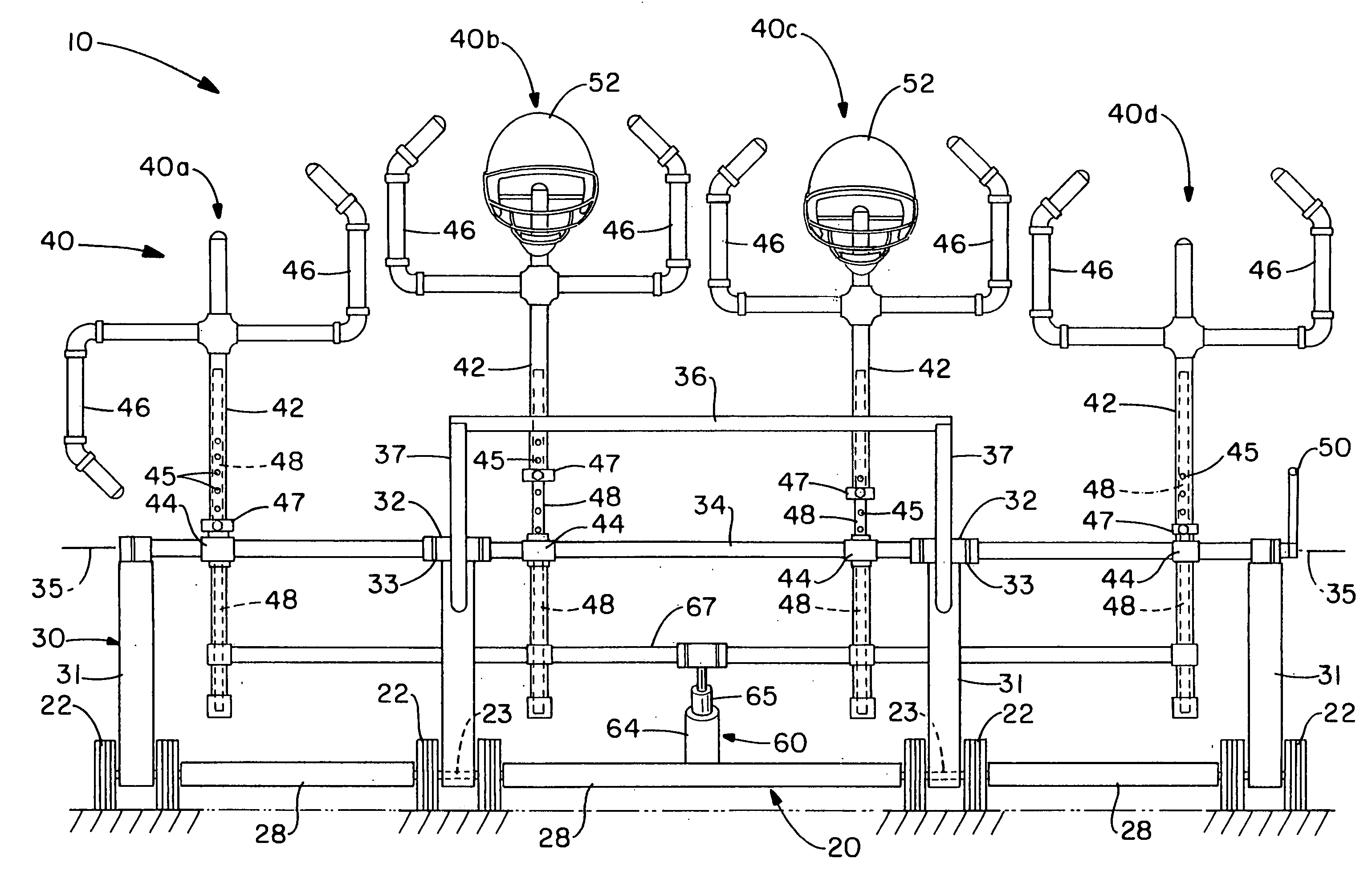 Football training device