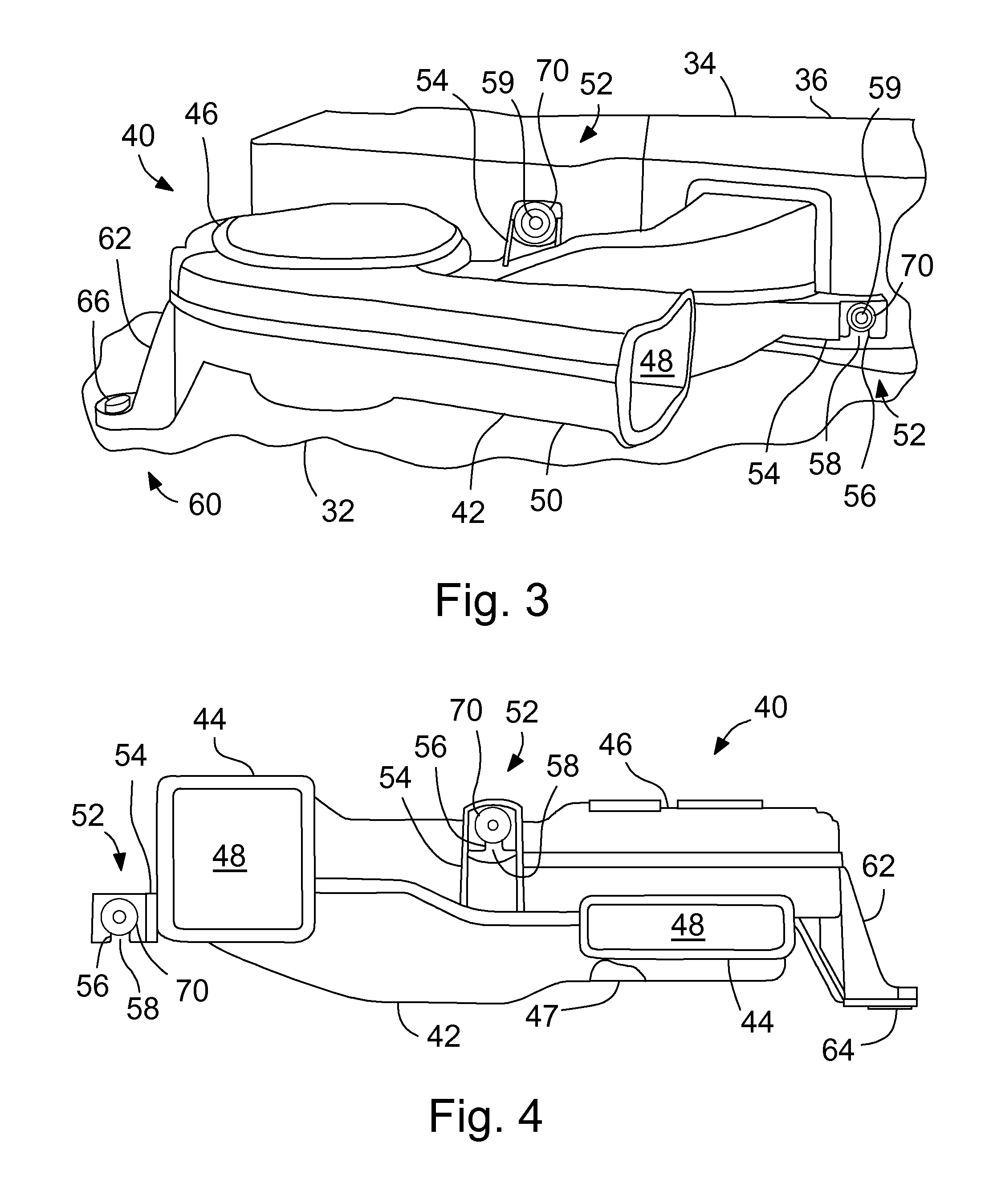 Battery cooling fan mounting