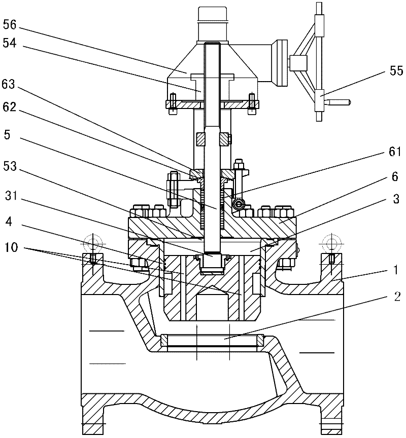 Self-balancing stop valve