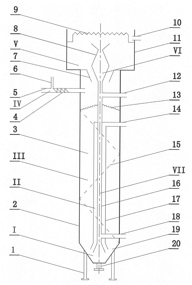 Helical flow dephosphorization reactor