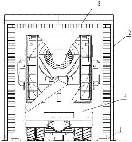 Light curtain measuring device and method for vehicle exterior dimension