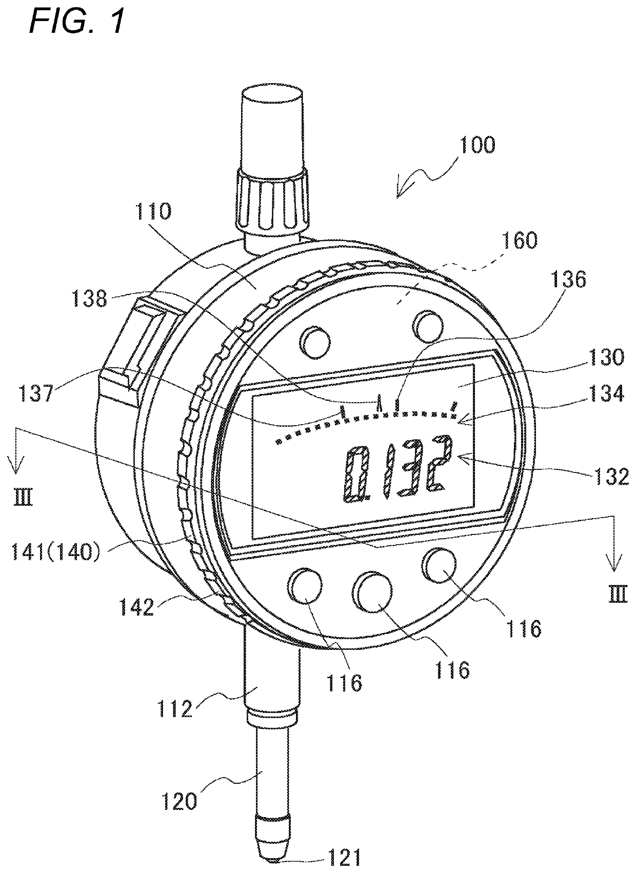 Measuring instrument that detects displacement of a contact point