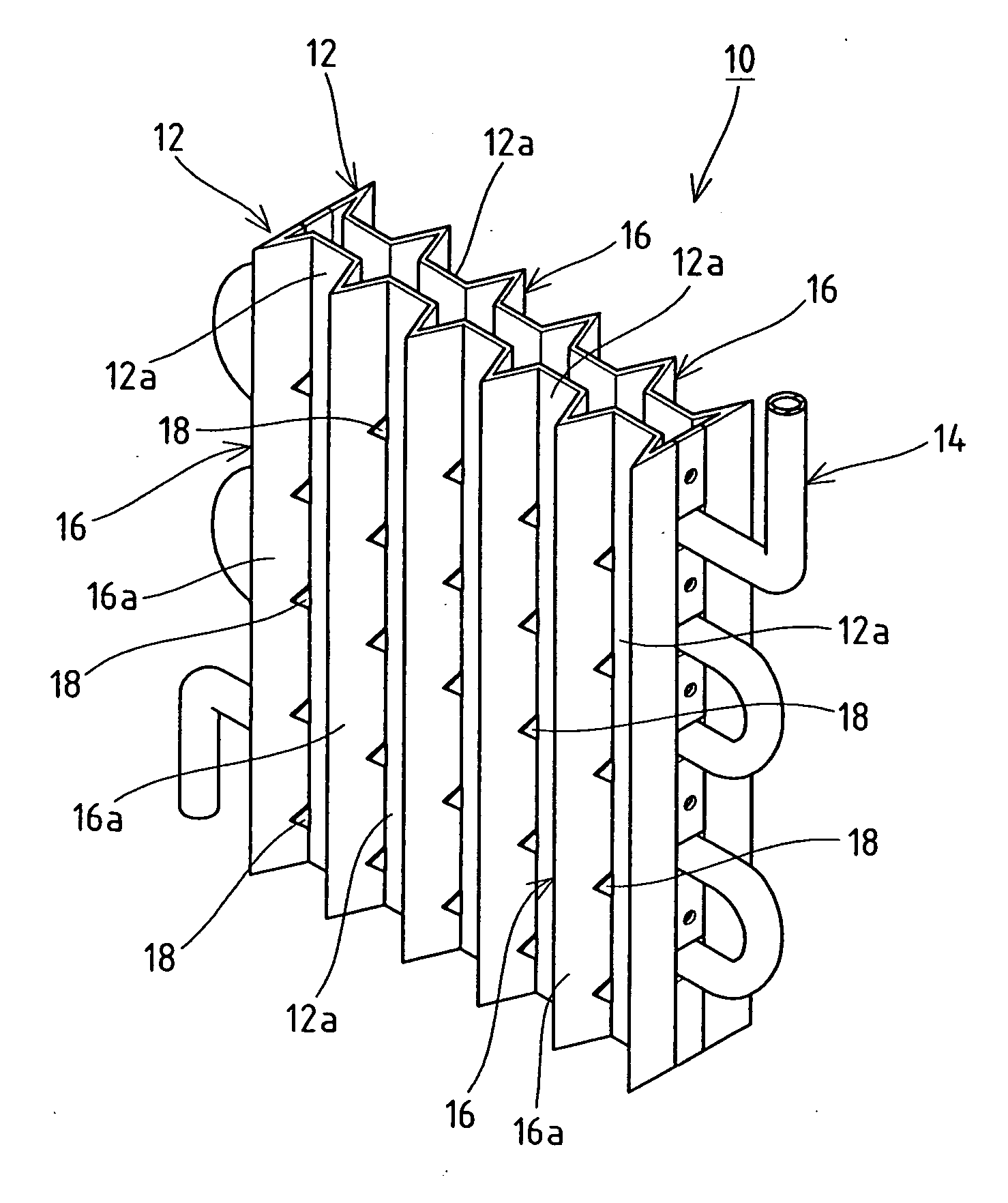 Stream down type ice making machine