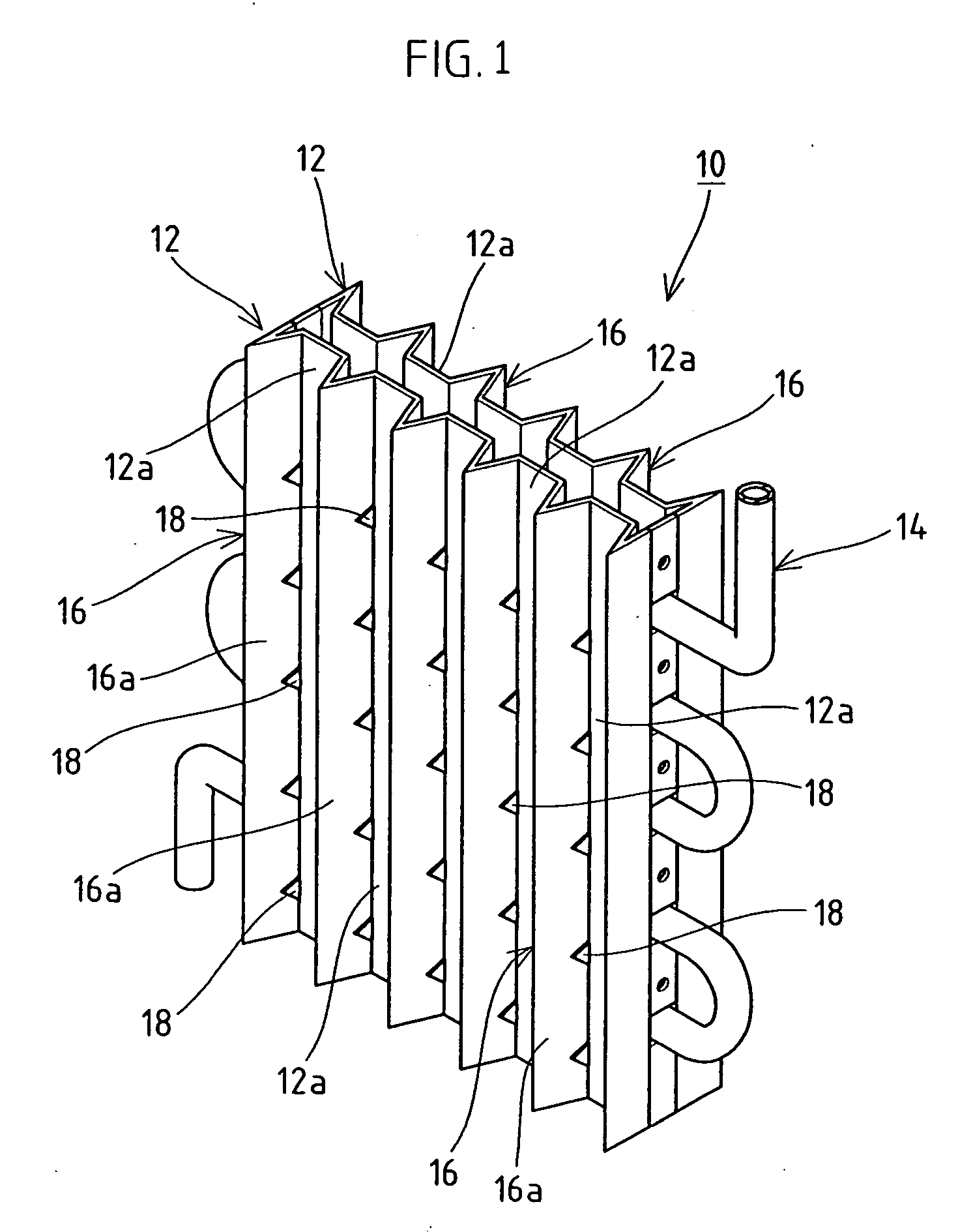 Stream down type ice making machine