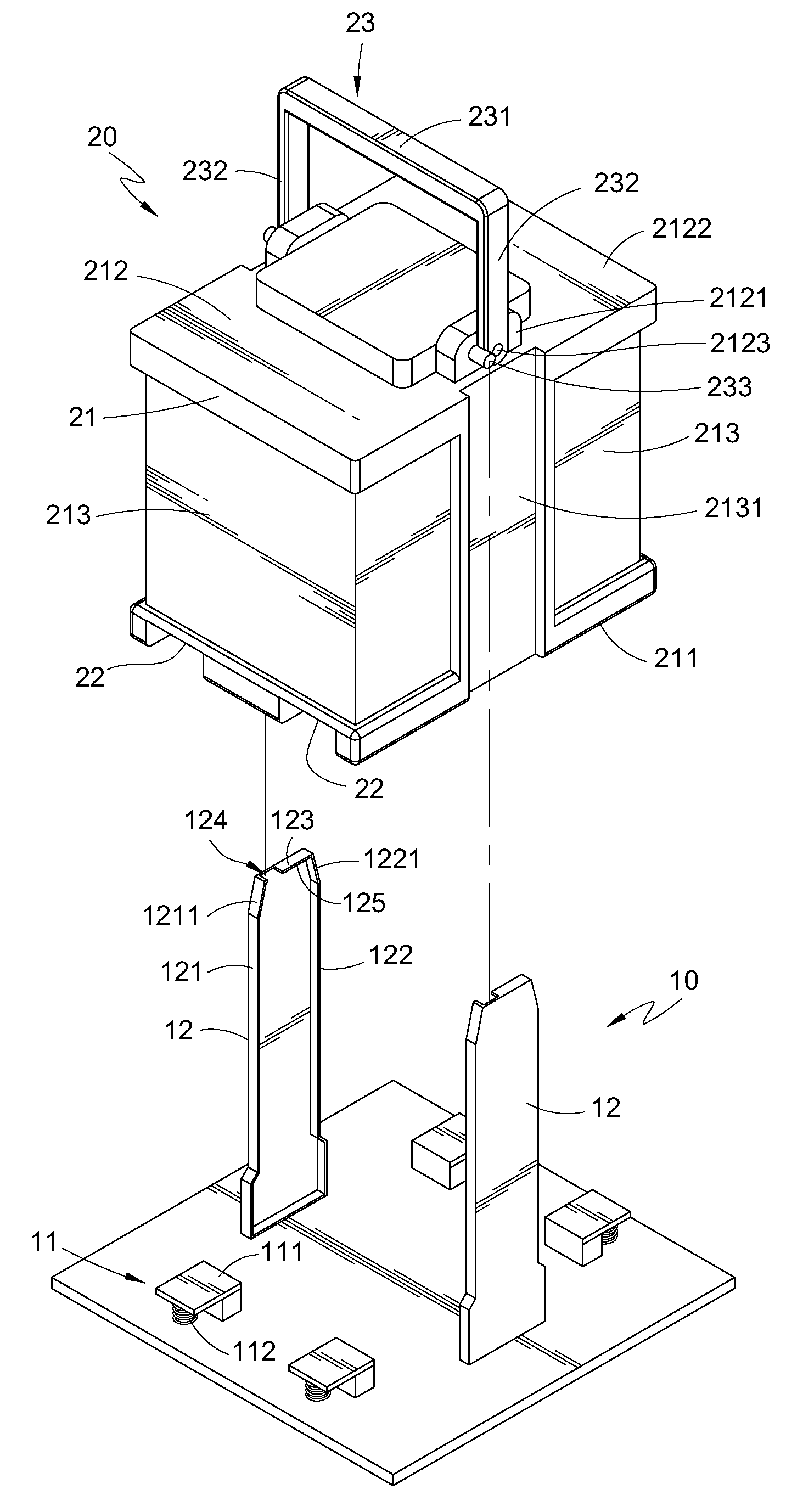 Rapid exchange battery construction