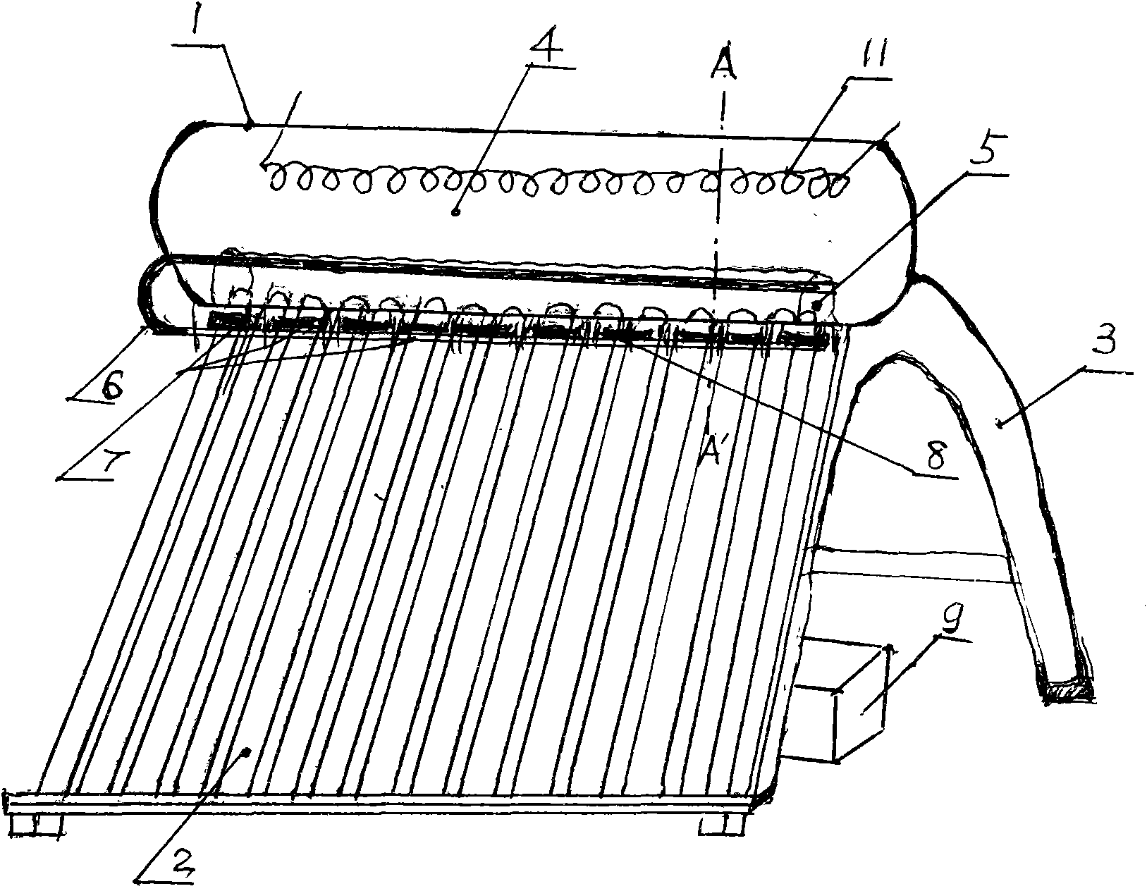 Automatic high-efficiency power generation solar water heater