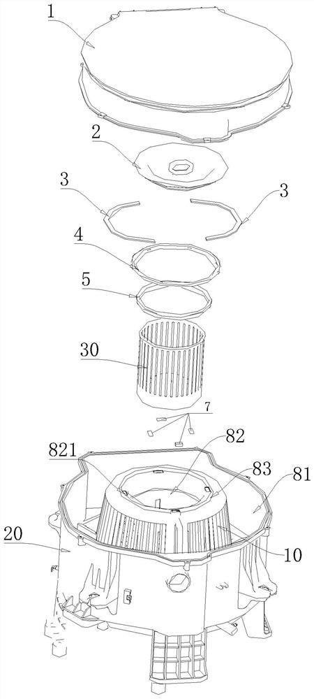 Sealing cover of washing machine and washing machine