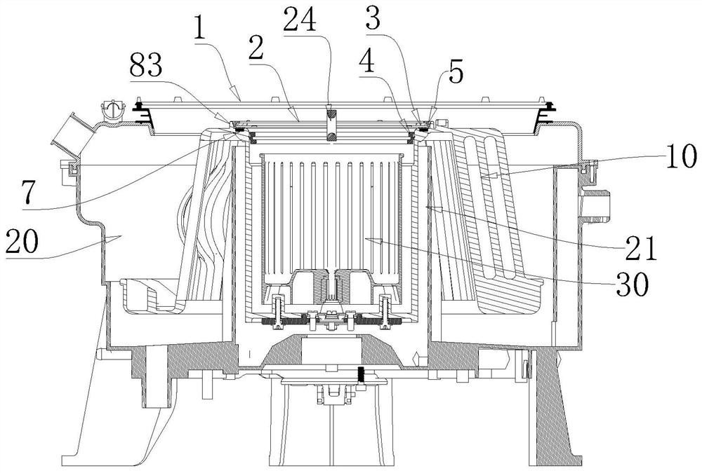 Sealing cover of washing machine and washing machine