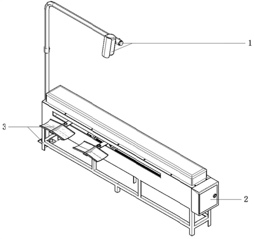 Table concentrator flow guide control system based on visual servo and table concentrator flow guide control method