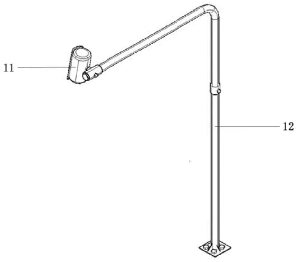 Table concentrator flow guide control system based on visual servo and table concentrator flow guide control method