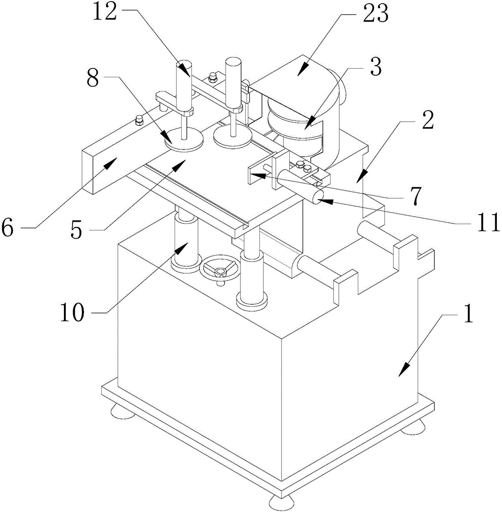 Angle head grinding machine