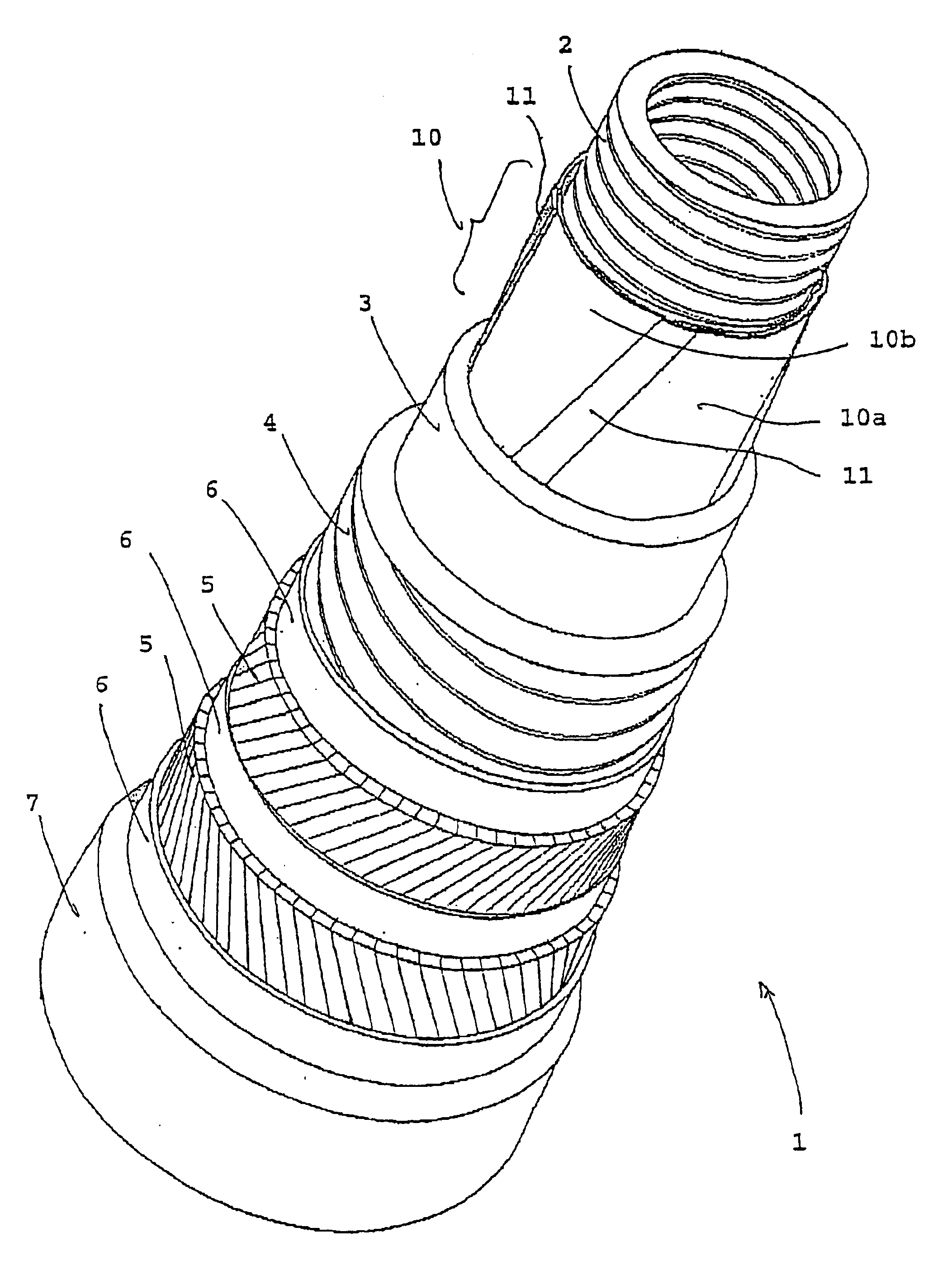 Flexible duct with shrinkage-proof film