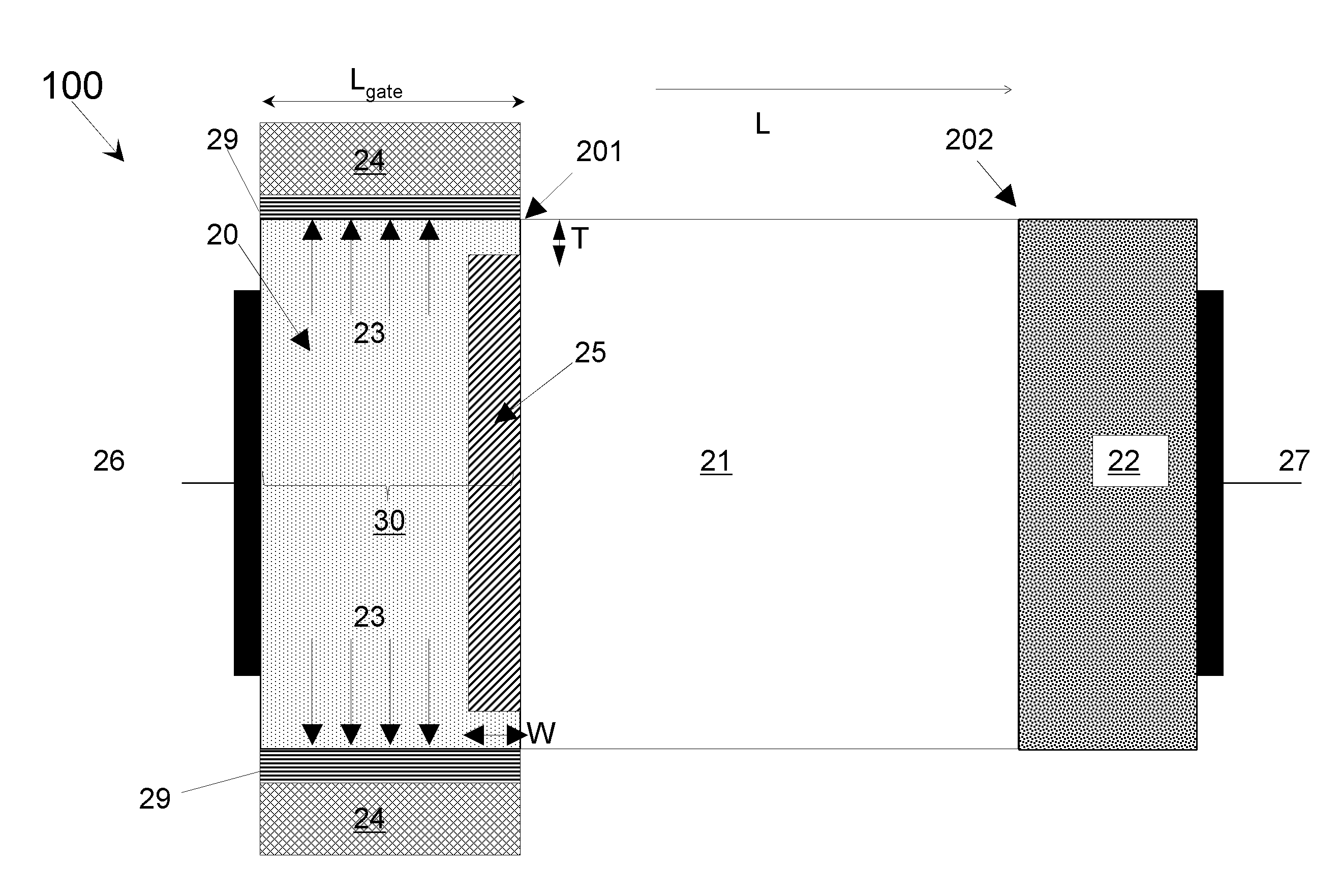 Line-tunneling tunnel field-effect transistor (TFET) and manufacturing method