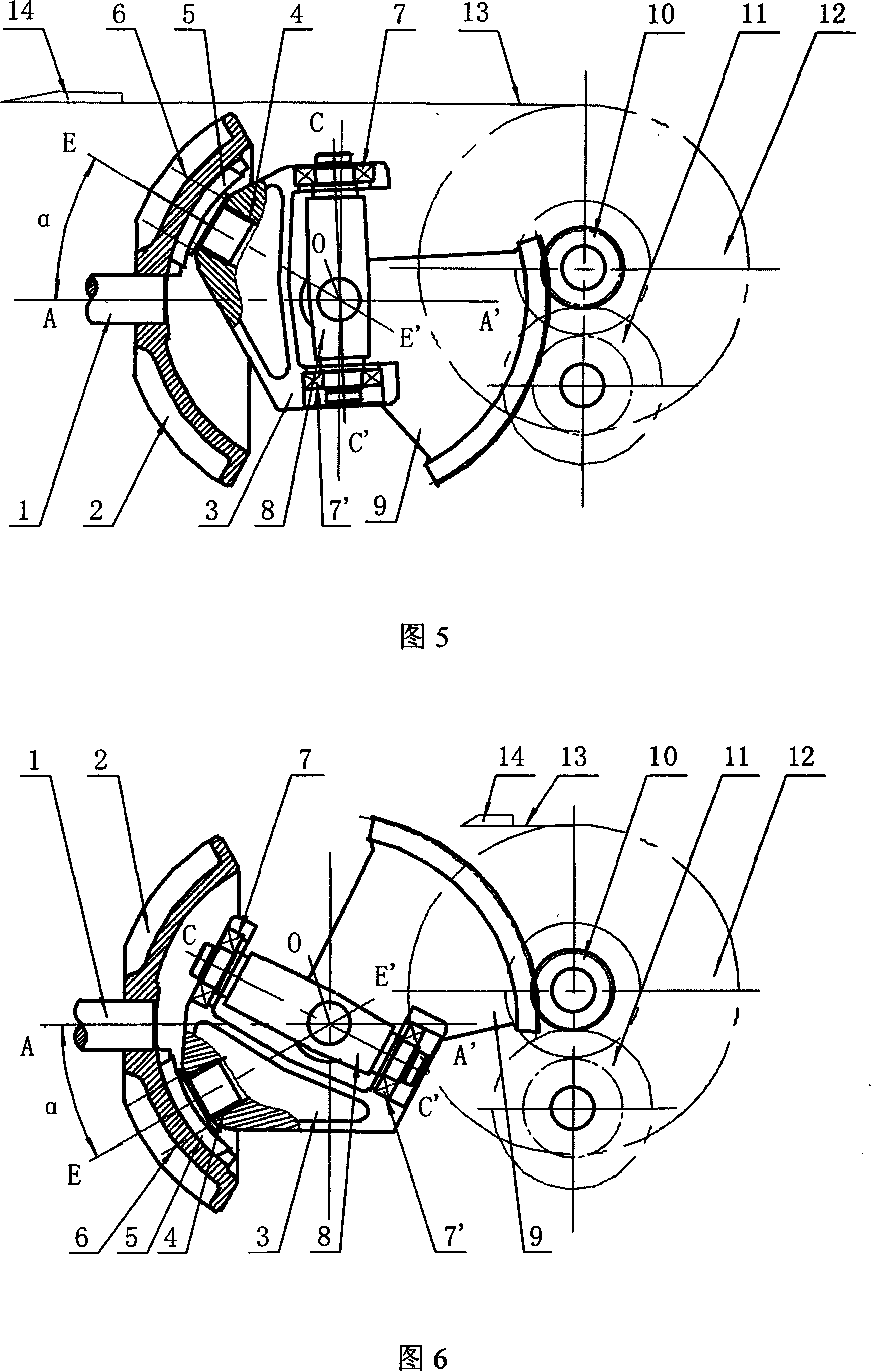 Driving means for belt gripper or rod of gripper loom