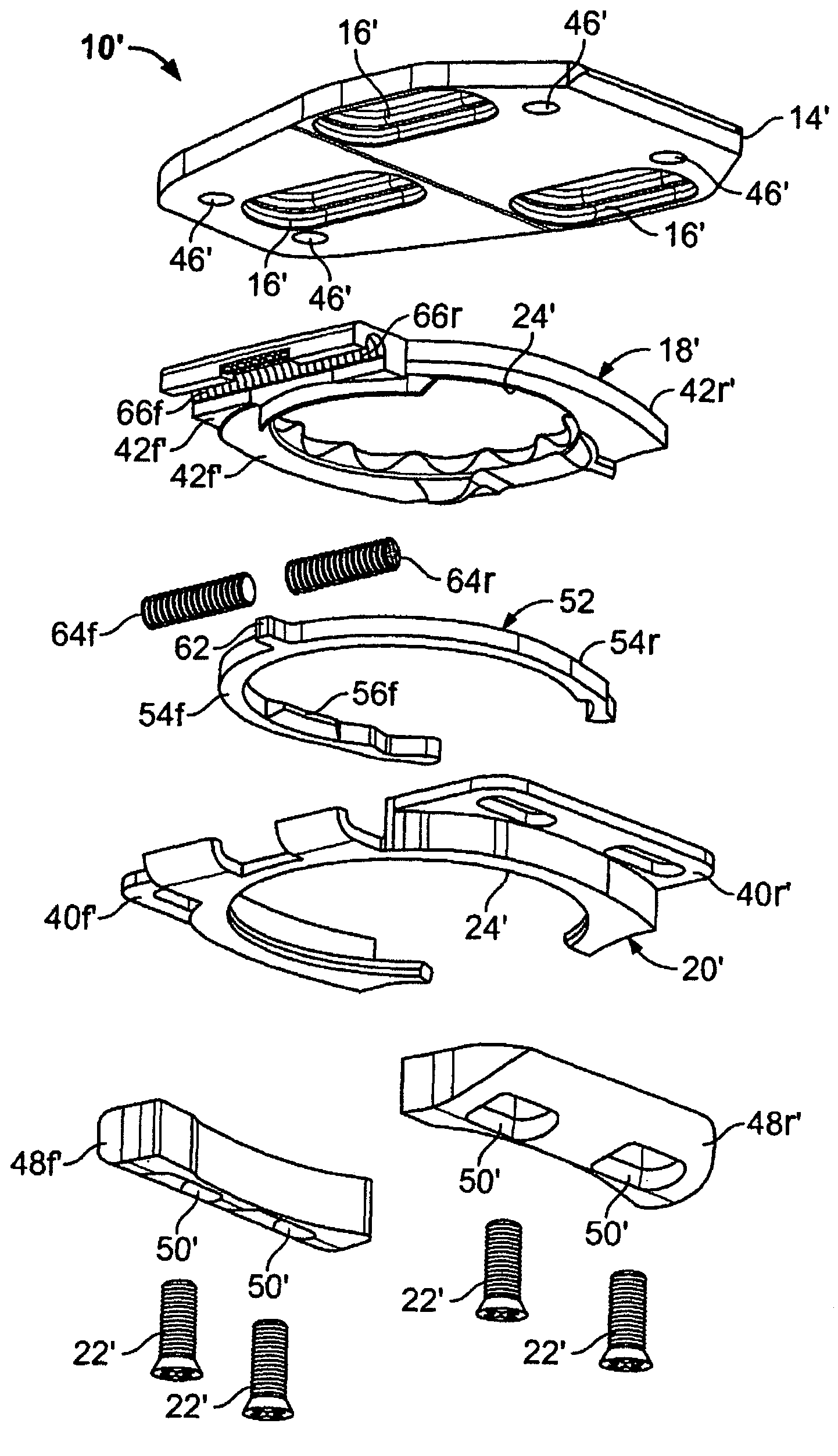 Cleat assembly for clipless pedal