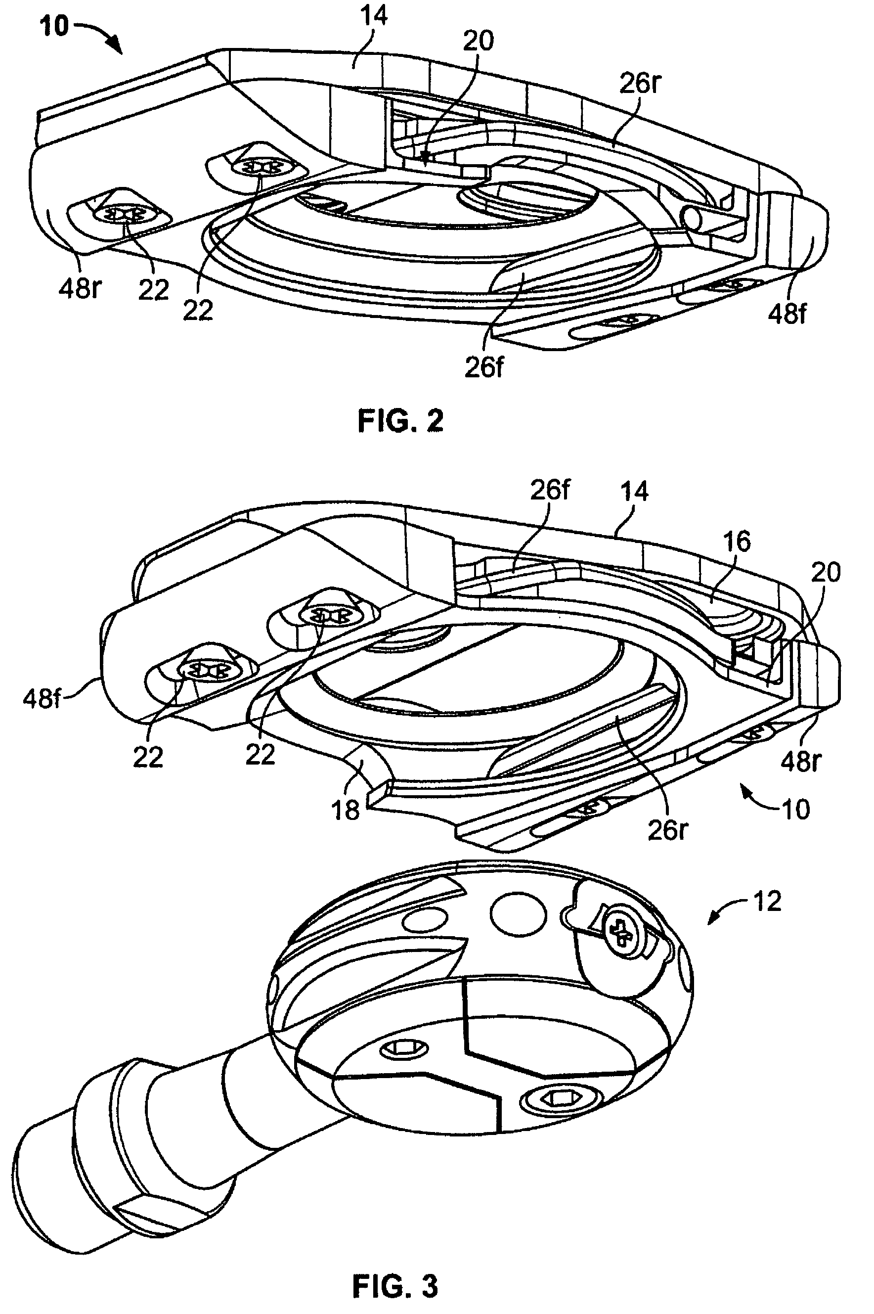 Cleat assembly for clipless pedal