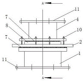 Non-flexible compensator for wind box branch pipe of sintering machine