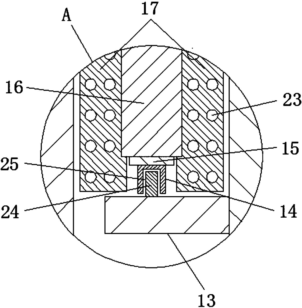 Paint stirring equipment for preventing accumulation and retention