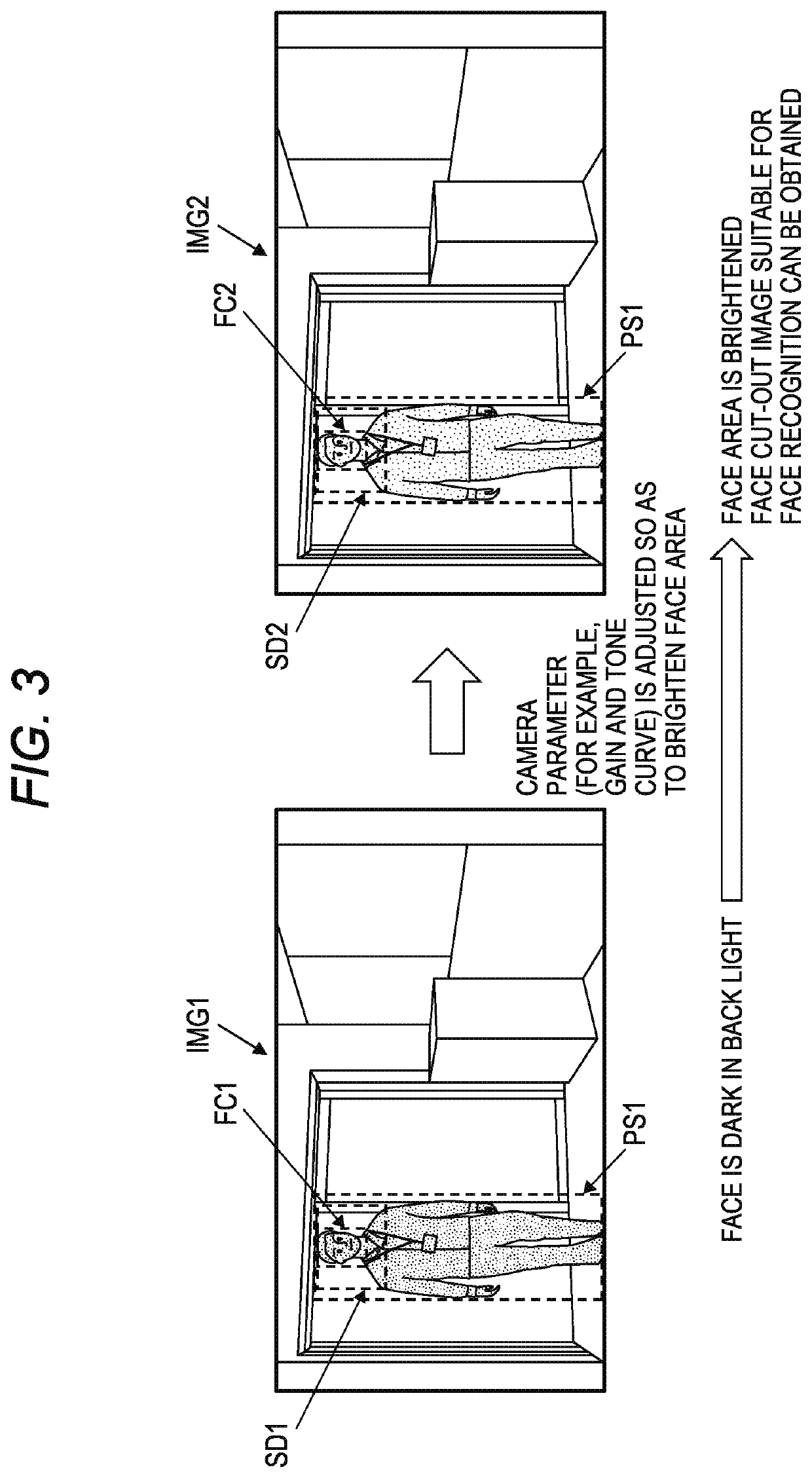 Monitoring camera, camera parameter determining method and storage medium