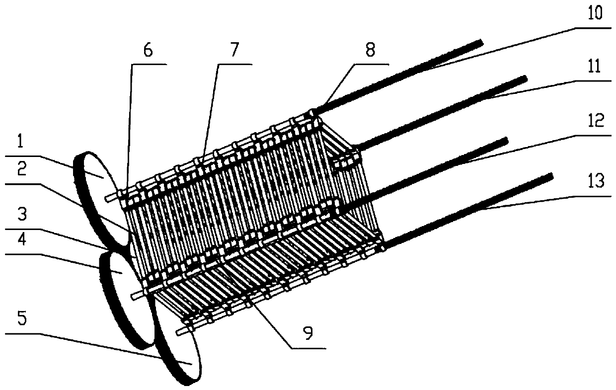 Truss type spatial antenna extension arm