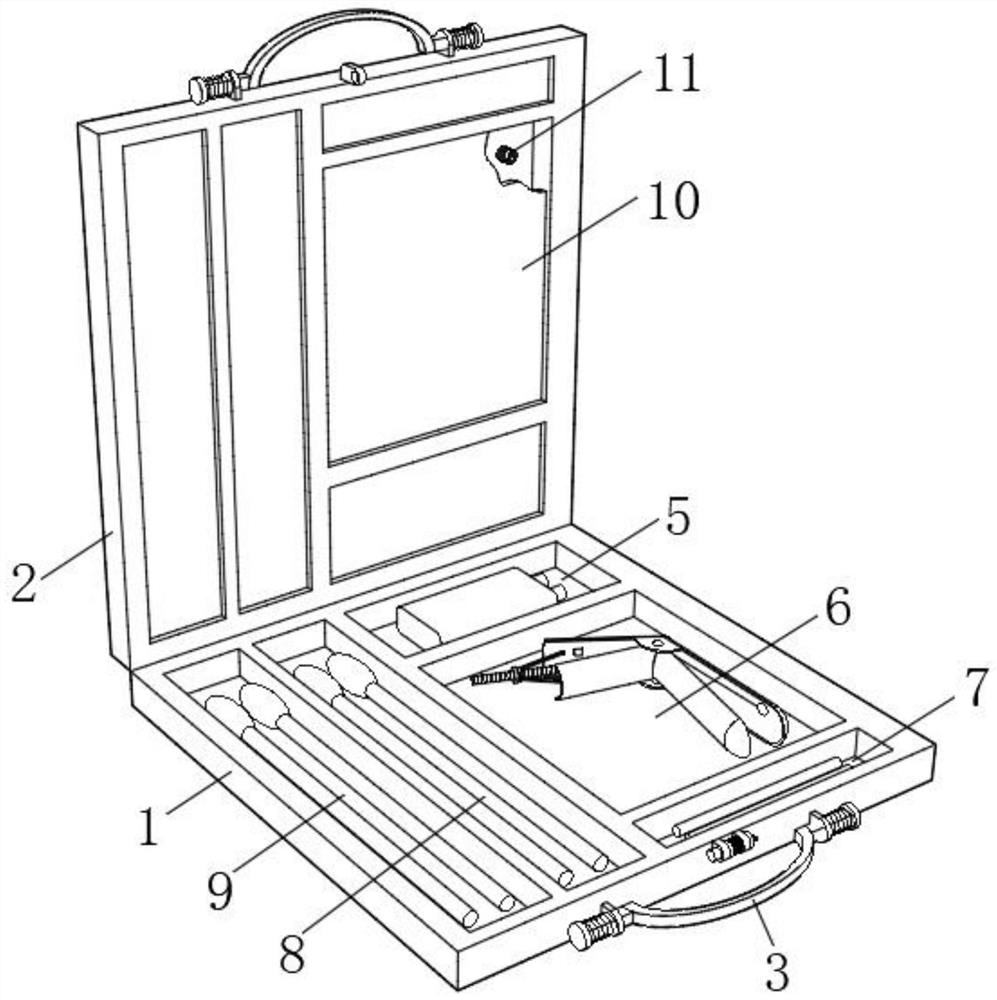 Portable examination bag for gynecological cervical cancer screening and physical examination and using method thereof