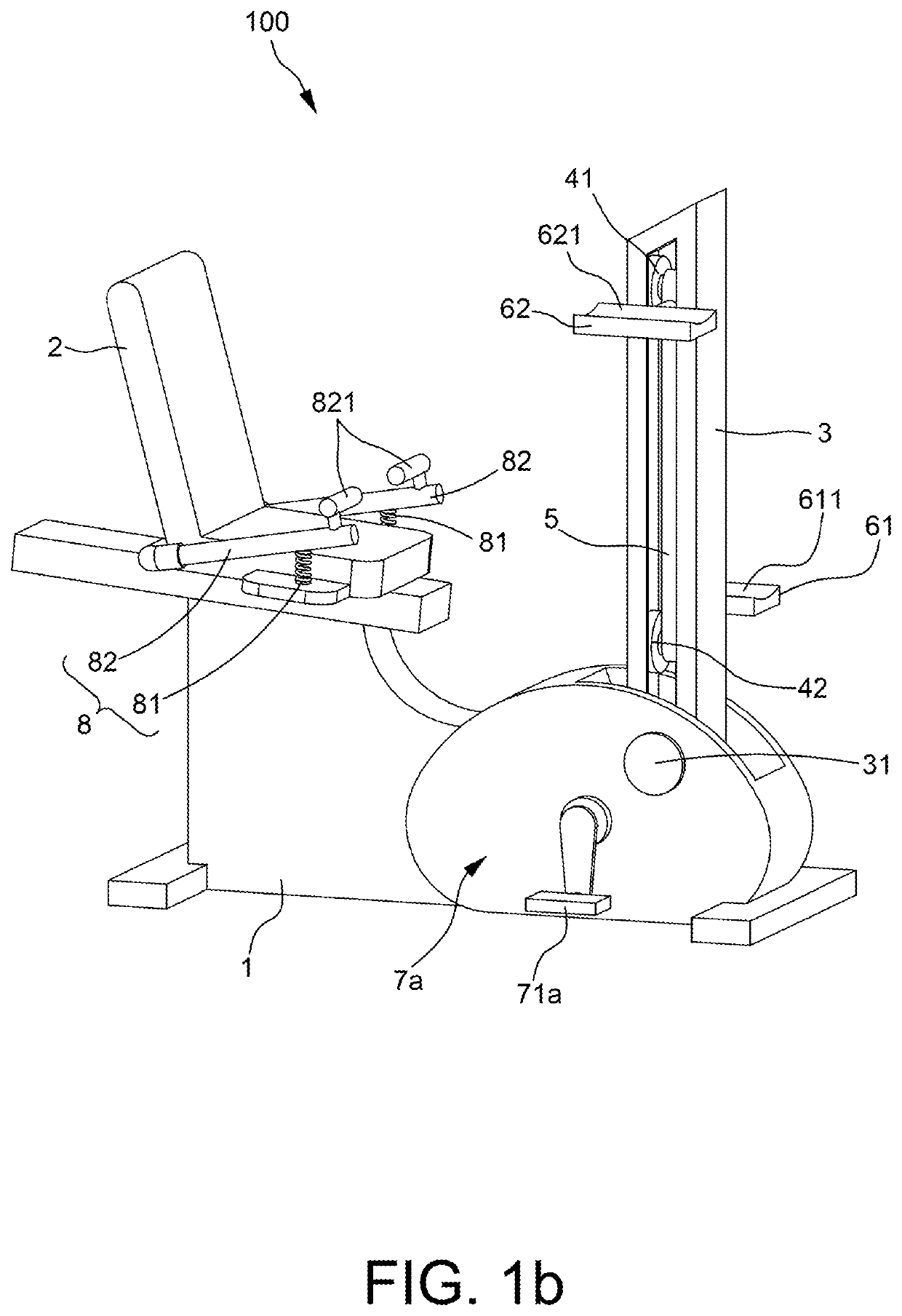 Leg rehabilitation exercise apparatus