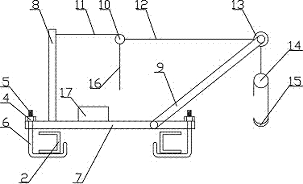 Lifting equipment for peripheral construction of power transmission electric tower with electric inspection device