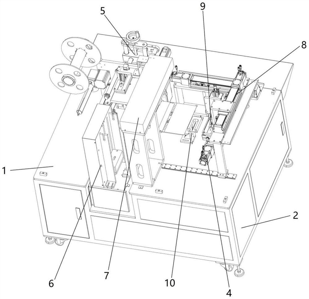 Suction and rolling type film sticking machine