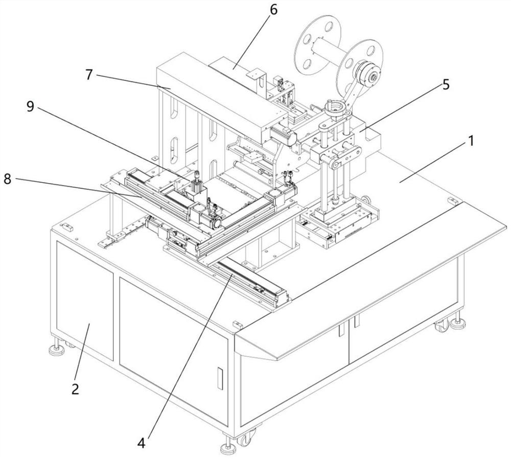 Suction and rolling type film sticking machine