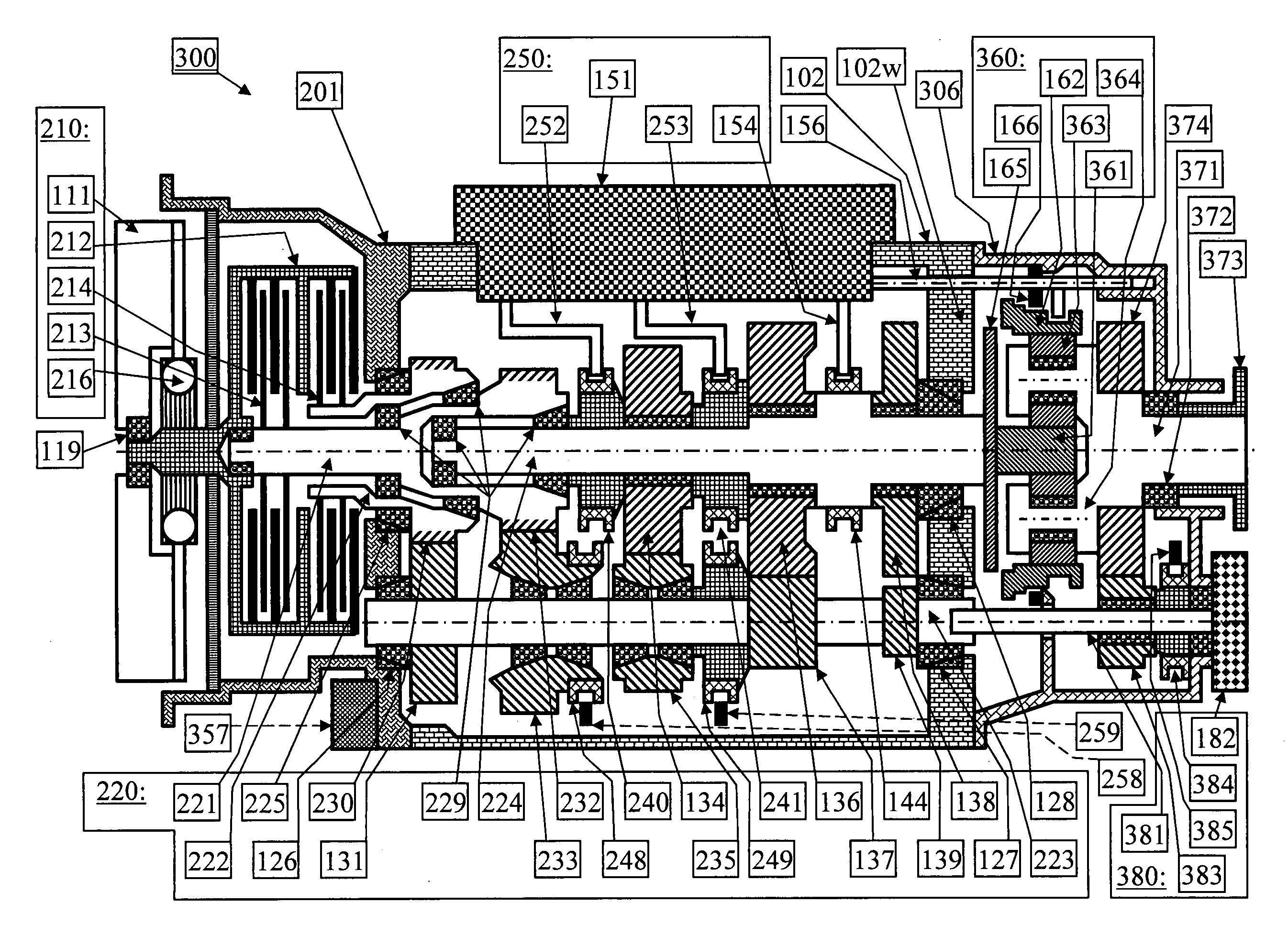 Powershift transmission in a motor vehicle