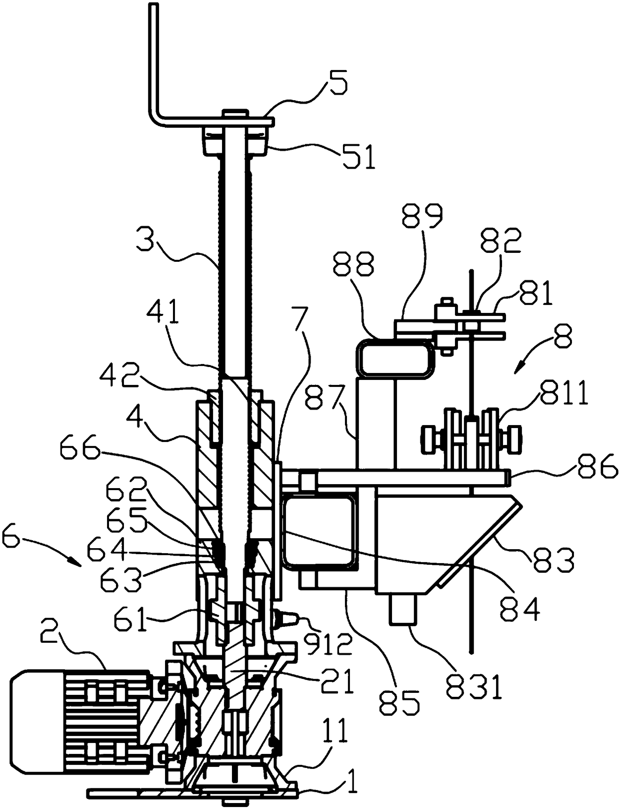 A special lift device for a paint cylinder