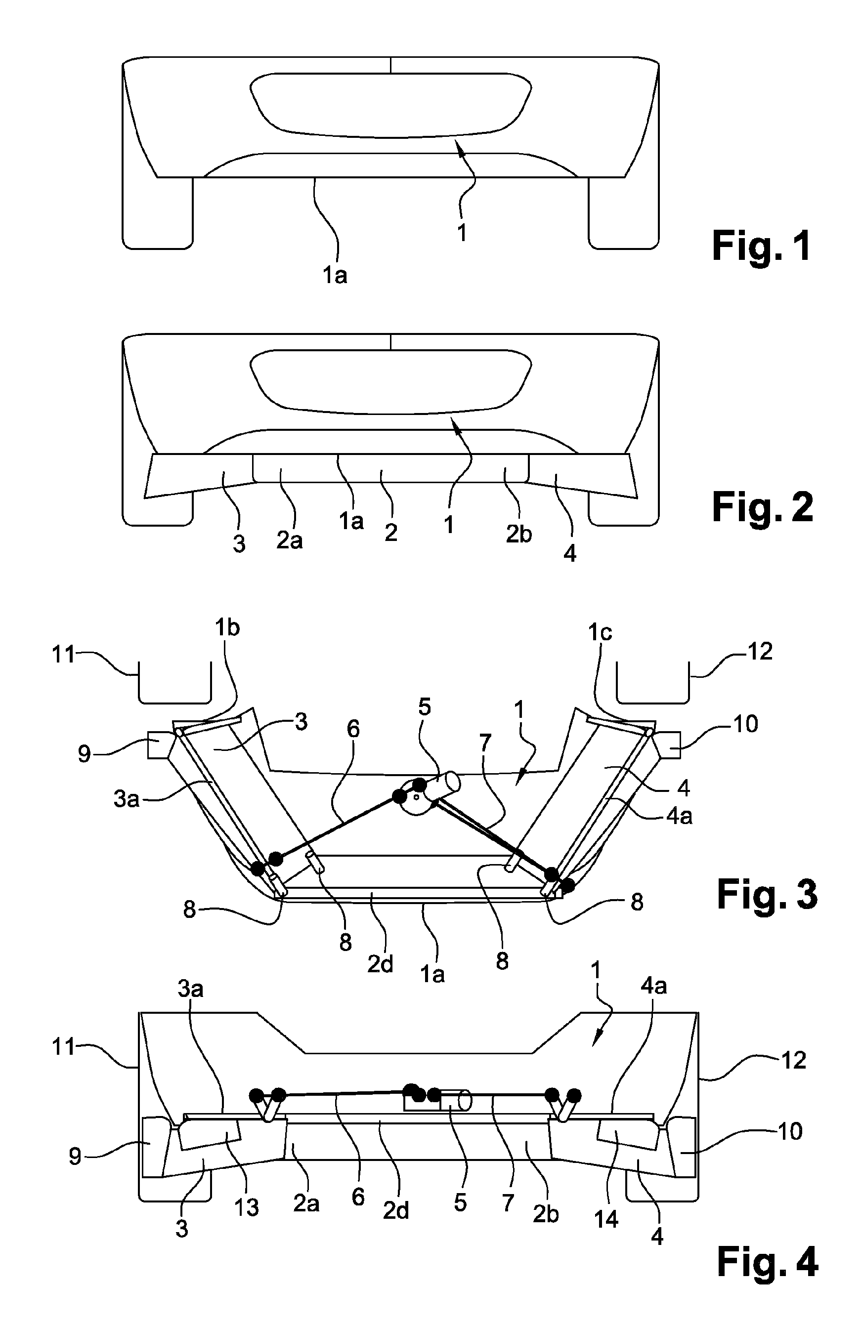 Deflector device and motor vehicle in which the front shield carries said deflector device